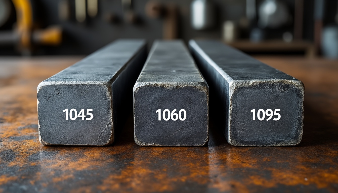 Acier 1045, 1060, 1095 : ce que les chiffres indiquent