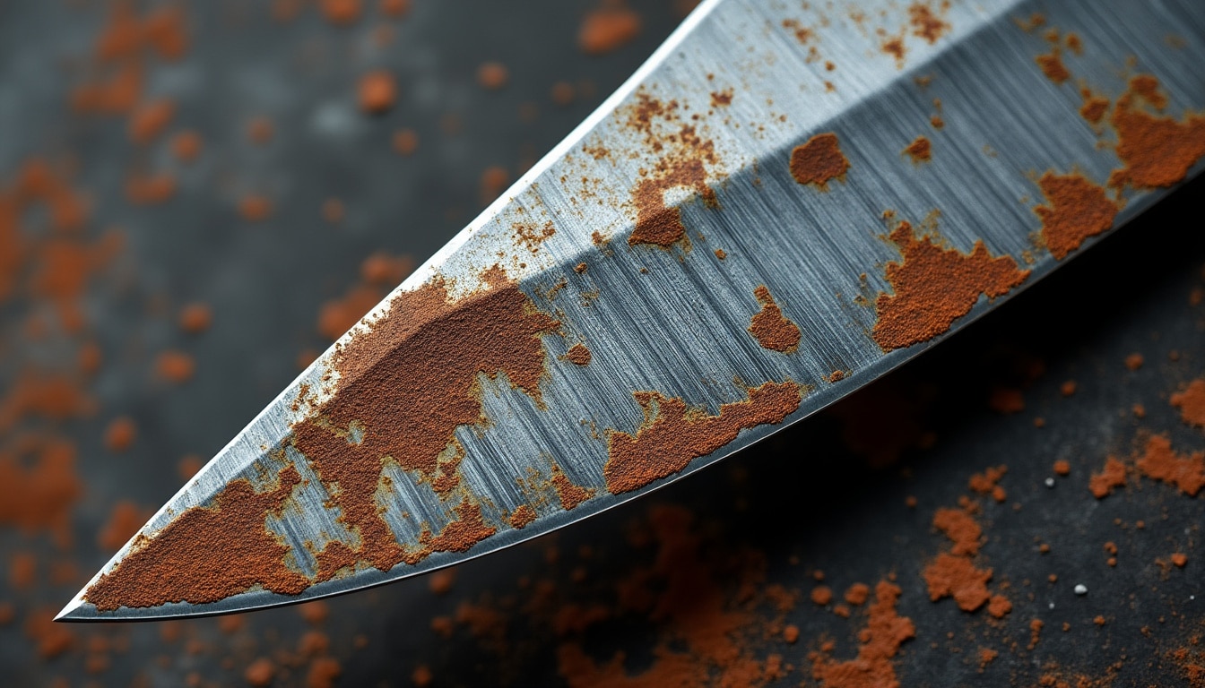 Rouille sur une lame : traiter sans détruire la patine