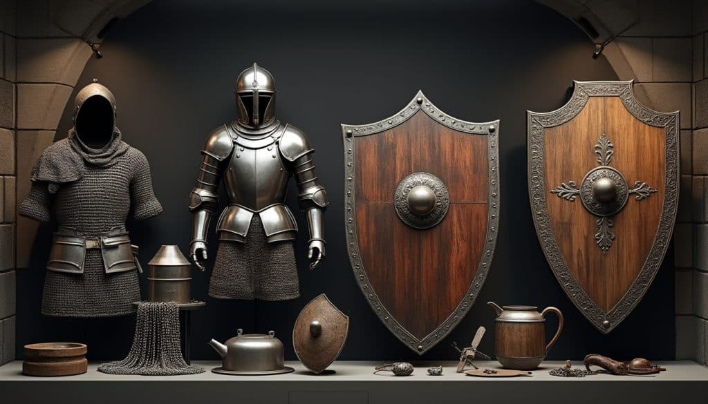 Armures et boucliers : les compléments d&rsquo;une collection