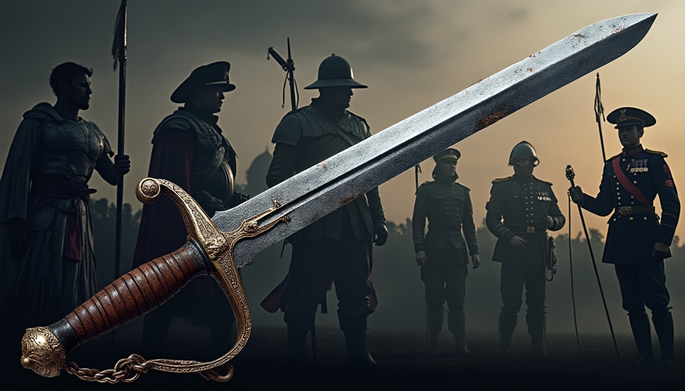 Épée dans l&rsquo;histoire militaire : de l&rsquo;arme à l&rsquo;insigne